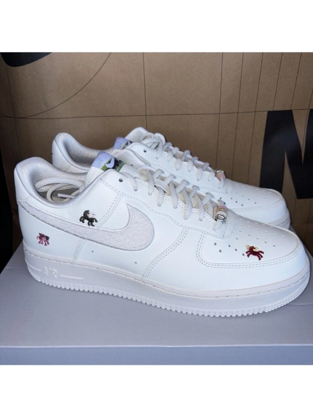 NEW Nike Air Force 1 '07 White Year Of The Horse IQ1143-100 Women Size 9